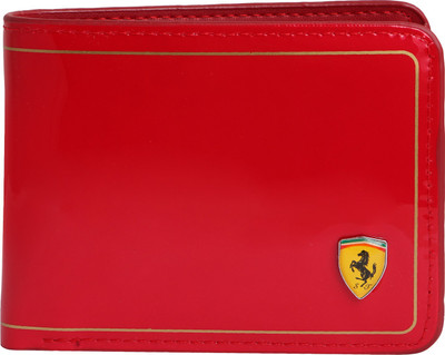 

Ferrari Shining Boys Red Canvas Wallet(5 Card Slots)