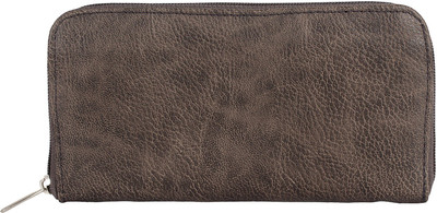 

Anekaant Women Casual Brown Artificial Leather Wallet(6 Card Slots), Grey