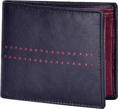 

Zeebros Men Black Genuine Leather Wallet(4 Card Slots), Black-brown