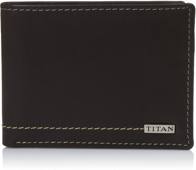 

Titan Men Formal Black Genuine Leather Wallet(3 Card Slots), Brown