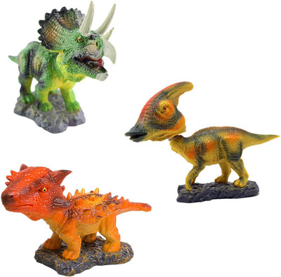 Tootpado Bobblehead Dinosaur Toys - Pack of 3 (CTNG41) - Action Figures Toys & Car Dashboard Bobblehead(Multicolor)