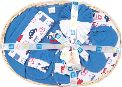 

MeeMee Pampering Present for New Born Apparel Set (7 Pieces, Dark Blue)(Dark Blue)