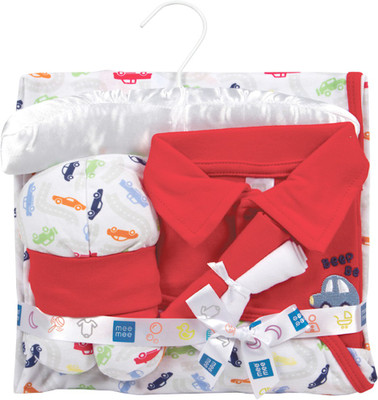 

MeeMee Pampering Gift Set for New Borns (7 pcs, Red)(Red)
