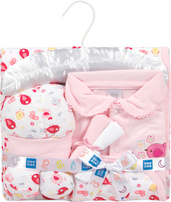 

MeeMee Pampering Gift Set for New Borns (7 pcs, Pink)(Pink)
