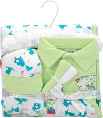 

MeeMee Pampering Gift Set for New Borns (7 pcs, Green)(Green)