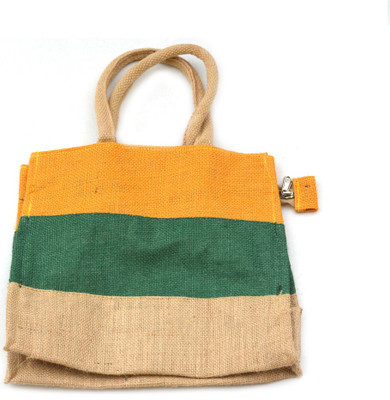 

Art Godaam Hand made Jute Lunch Bag(Multicolor, 5 inch)