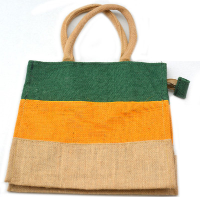 

Art Godaam Hand made Jute Lunch Bag(Dark Green, 5 inch)