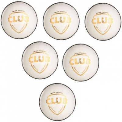 

PARADISE COLLECTION CLUB SG 6 white test ball Cricket Leather Ball (Pack of 1, White) Cricket Leather Ball (Pack of 6, White) Cricket Leather Ball(Pack of 6, White)