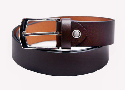 

inches pure leather Men Formal Brown Genuine Leather Belt, Flotter brown