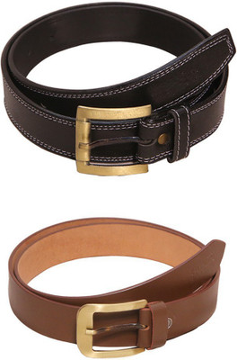 

Lee Topper Men Casual, Evening, Formal, Party Black, Brown Artificial Leather Belt