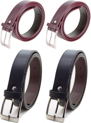 

LAER Men & Women Formal Multicolor Synthetic Belt, Multicolour