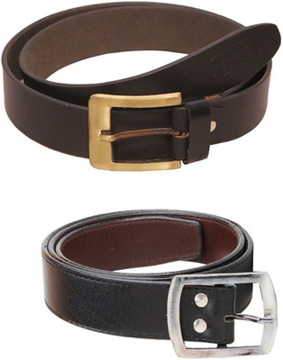 

Lee Topper Men Casual, Evening, Formal, Party Black Artificial Leather Belt