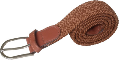 

Vermilion Lifestyle Men & Women Casual Brown Fabric Belt, Tan & black