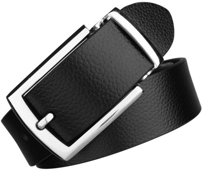 

OODI Men Casual Black Genuine Leather Belt