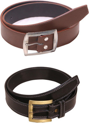 

Lee Topper Men Casual, Evening, Formal, Party Black, Brown Artificial Leather Belt