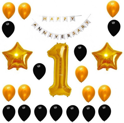 

Theme My Party 1st Anniversary Decoration Balloons/Pack