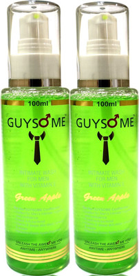 

GUYSOME Green Apple Flavor Men's Intimate Hygiene Wash (Pack of 2)(200 ml, Pack of 2)
