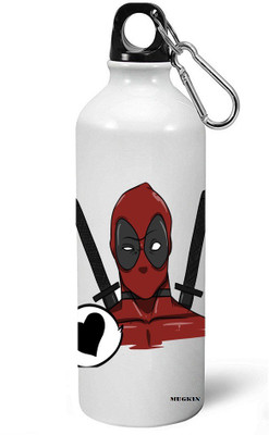

MUGKIN A-MDP29 Best Superhero Deadpool Official Printed Bottle 750 ml Sipper(Pack of 1, White)
