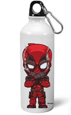 

MUGKIN A-MDP22 Marvel Best Superhero Deadpool Official Printed Bottle 750 ml Sipper(Pack of 1, White)