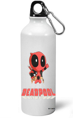 

MUGKIN A-MDP26 Marvel Best Superhero Deadpool Official Printed Bottle 750 ml Sipper(Pack of 1, White)