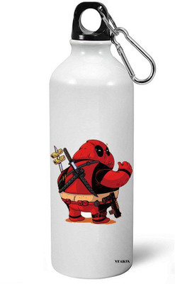 

MUGKIN A-MDP34 Marvel Best Superhero Deadpool Official Printed Bottle 750 ml Sipper(Pack of 1, White)