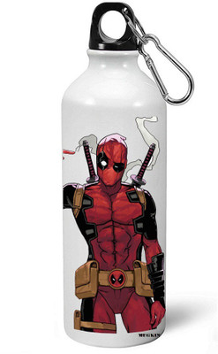 

MUGKIN A-MDP07 Marvel Best Superhero Deadpool Official Printed Bottle 750 ml Sipper(Pack of 1, White)