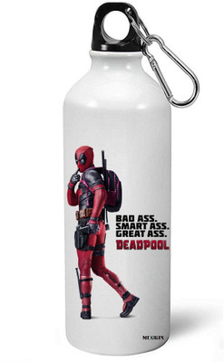 

MUGKIN A-MDP32 Best Superhero Deadpool Official Printed Bottle 750 ml Sipper(Pack of 1, White)