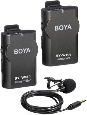 

Boya BY-WM4 Wireless Microphone For Mobile & Camera Camera Microphone