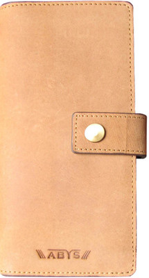 

ABYS Genuine Leather Travel Document Holder||Mobile Cover||Card Case for Men & Women(Tan)