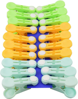 

ZEVORA Pack of 20 Multi Color Cloth Clips Medium Plastic CLIP(Set of 20, Multicolor)