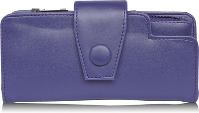 Aisna Women Purple Artificial Leather Wallet(7 Card Slots)