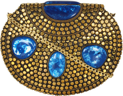 

Anekaant Casual, Party Gold Clutch