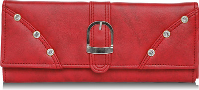 

Aisna Casual Red Clutch
