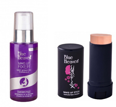 

Blue Heaven Makeup Fixer - Mist Spray Formula with Xpression Make Up Stick (PACK OF 2)(Set of 2)