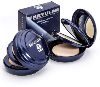 

Kryolan K;ryolan profession makeup Face powder Compact 2 Shades With Applier Compact(beige)