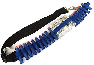 Shrih 40 Pcs Foam Darts with Holding Belt, 20 Suction Darts, 20 Regular Darts Blue Soft Tip Dart(Blue, Pack of40)