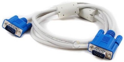 

PAC 3 METER FULL COPPER VGA Cable(Compatible with PC, White, Blue), Blue;white