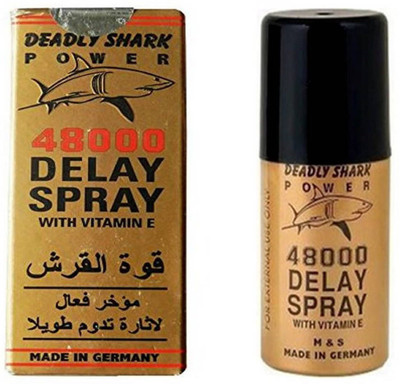 

FStyler Deadly Shark Power 48000 Delay Spray with Vitamin 'E' | Original & Effective Delay Spray for Long-Lasting Excitement Body Spray - For Men(40 ml)