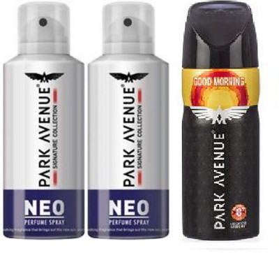 

Park Avenue neo & good morning Deodorant Spray - For Men(400 ml, Pack of 3)