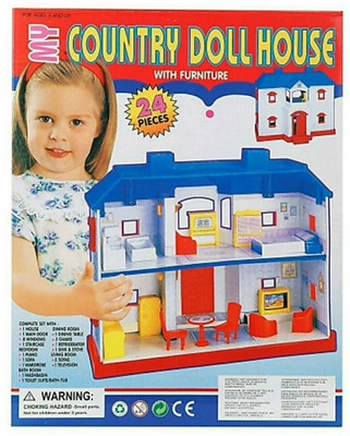 

ZHOMCOLLECTION NEW EDUCATIOL 24 DOLL HOUSE(Pink)