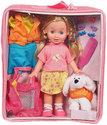 

Calinou Doll and Dog Set(Pink)