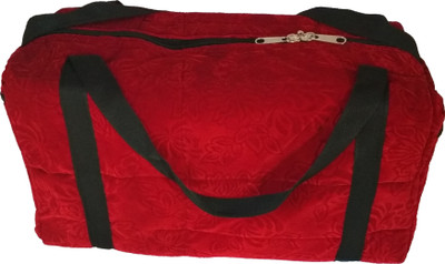 

Artvalleys VELVET LUXURY HANDICRAFT Travel Duffel Bag(Red)