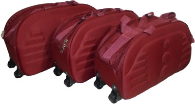 

Swanij Duffle_Maroon Duffel Strolley Bag(Maroon)