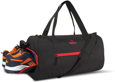 

Pazzo Burst Duffel with Shoe Compartment 18.5inch Gym Bag(Black, Red)