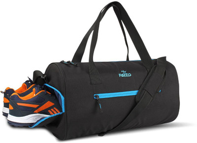 

Pazzo Burst Duffel with Shoe Compartment 18.5inch Gym Bag(Black, Blue)