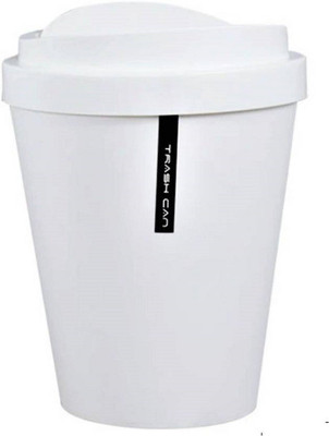 AKR ABS QUALITY CAR HOME TRASH CAN DUSTBIN FOR OFFICE/KITCHEN/BATHROOM/HOME(WHITE , MEDUIM) Plastic Dustbin(White)