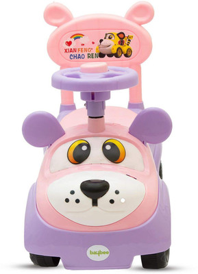 

Baybee Rusty Ride On Push Car Toy I No batteries, Gears, or Pedals,Twist, Turn Push Car Toy for endless fun I Suitable For Boys & Girls Car Non Battery Operated Ride On(Pink)