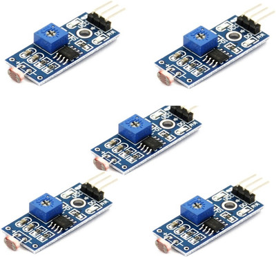 TechWiz 5 Pcs X Lm393 Optical Photosensitive Ldr Light Sensor Module Educational Electronic Hobby Kit