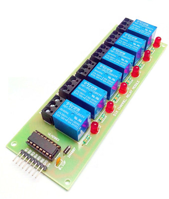 

INSIGNIA LABS 5V SIX CHANNEL RELAY MODULE Educational Electronic Hobby Kit