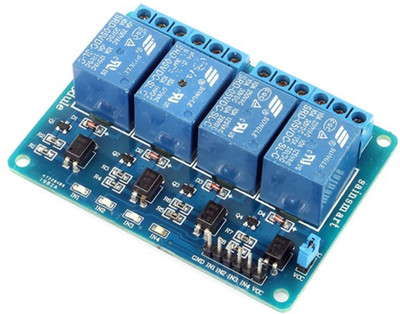 

Robodo 4 channel 12V 10A relay control board module with optocoupler for PIC AVR ARM Electronic Components Electronic Hobby Kit